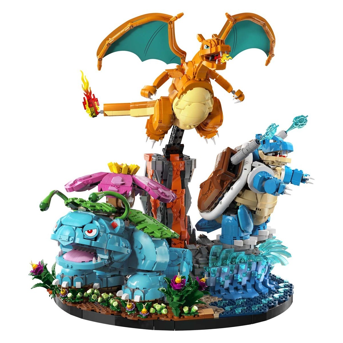 Venusaur, Charizard & Blastoise